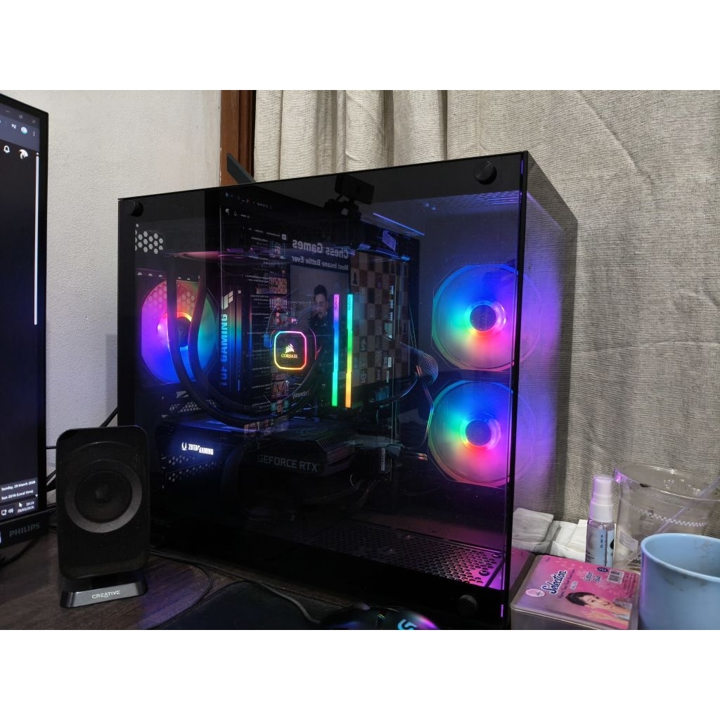 PC GAMING MID-TIER + Monitor Siap kerja/gaming