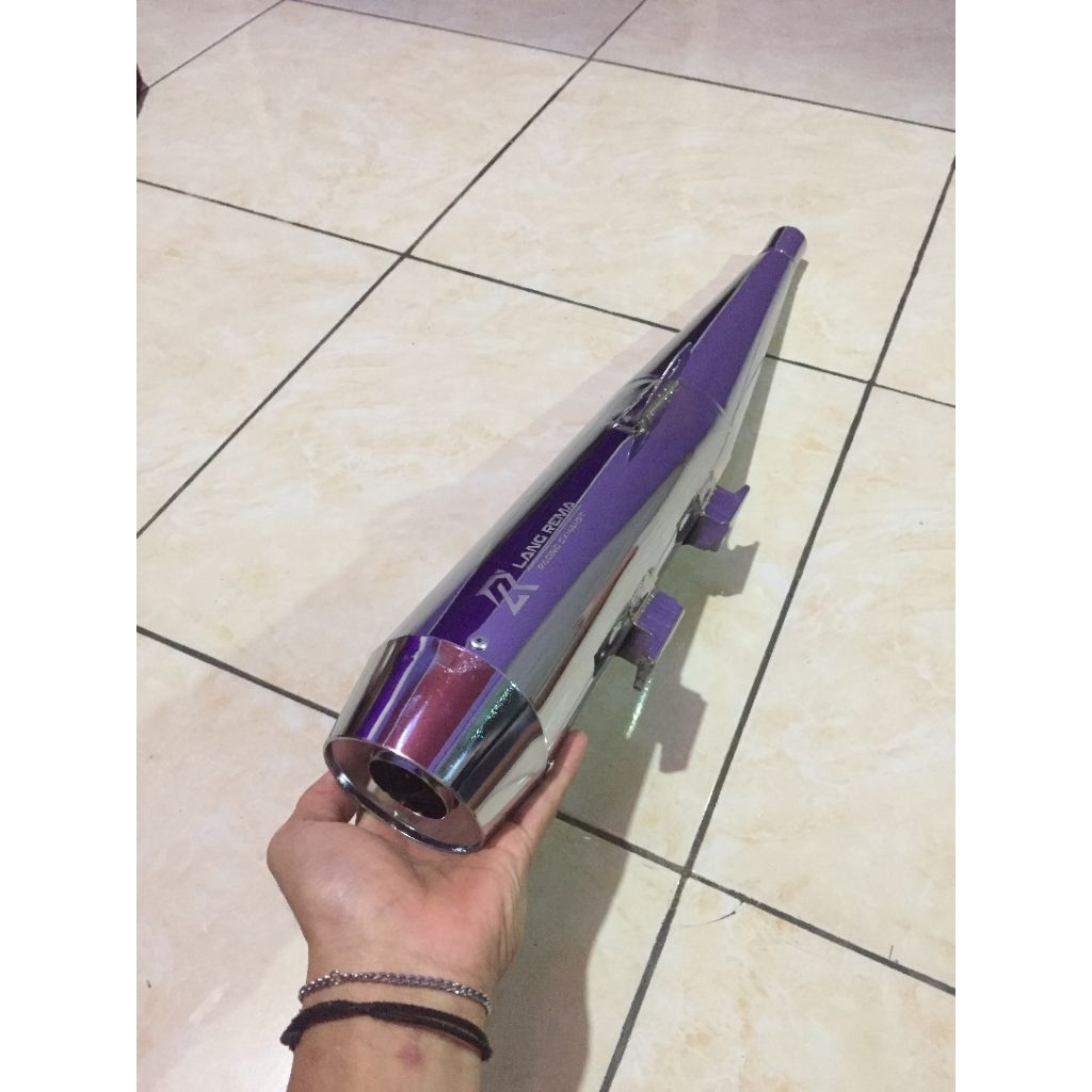 KNLPOT STANDAR RACING CROM ORIGINAL LANG REMA EXHAUST SUPRA BLADE KHARISMA REVO ASTREA GRAND DLL