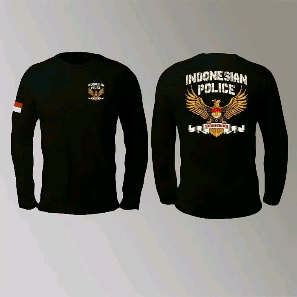KAOS LENGAN PANJANG INDONESIAN POLICE GARUDA