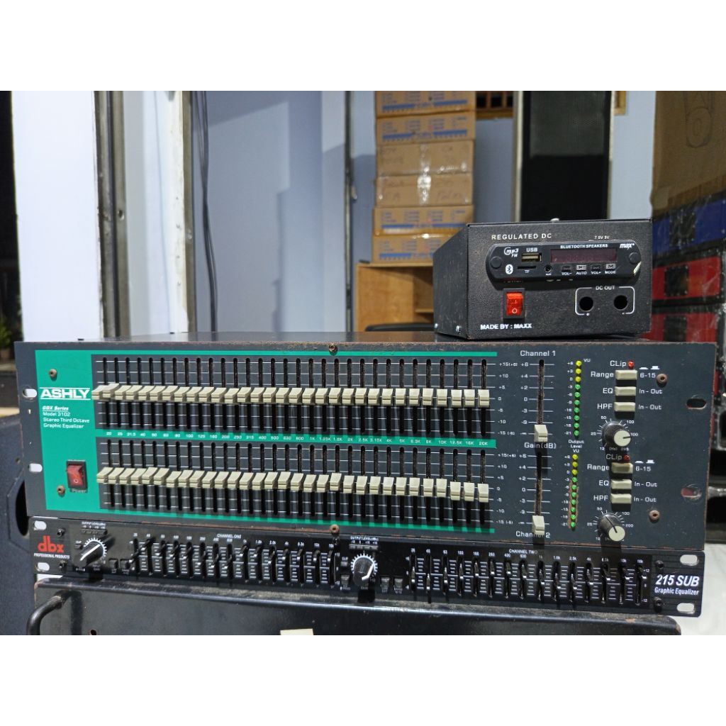 Equalizer Ashly 3102 kondisi second/bekas normal