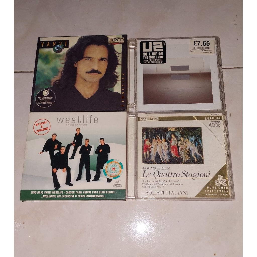 cd & vcd YANNI-Ethnicity / U2-No Line On The Horizon / WESTLIFE-Coast To Coast (2) / VIVALDI-Le Quat