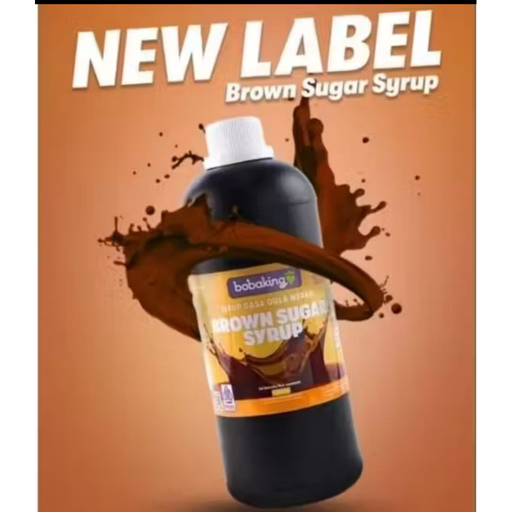 BobaKing BrownSugar Syrup// Gula Jawa BobaKing 1 Liter