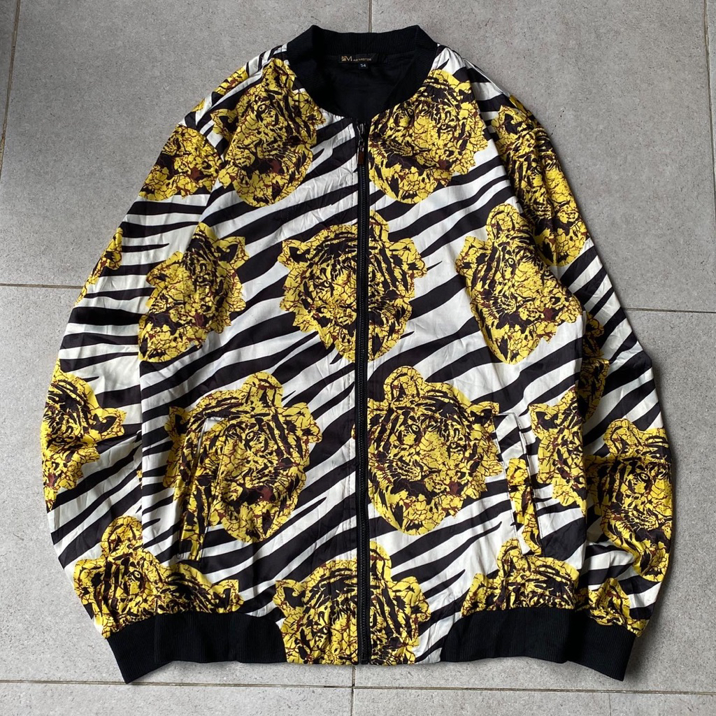 M** M*lStr Cuakepp Vintage Casual Motiff Macan Jacket
