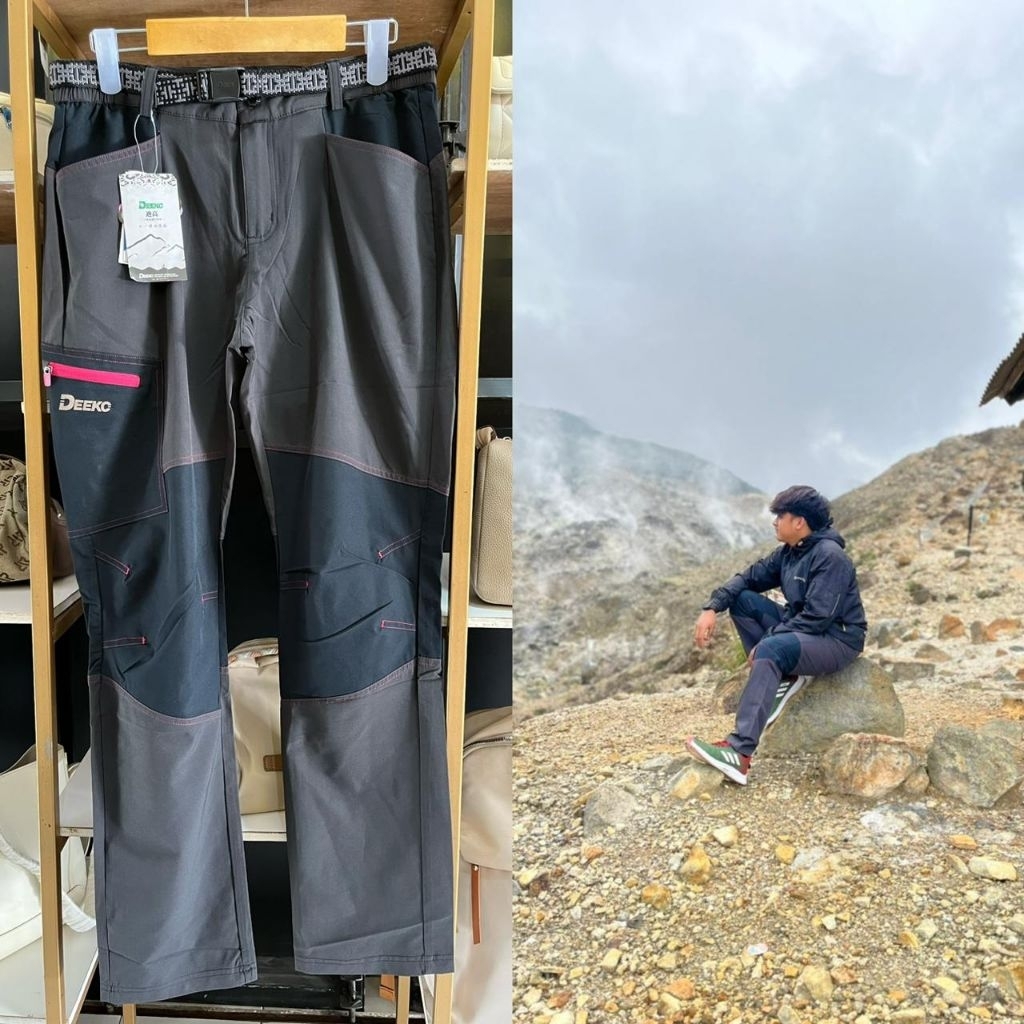 Celana gunung pria outdoor celana hiking quickdry