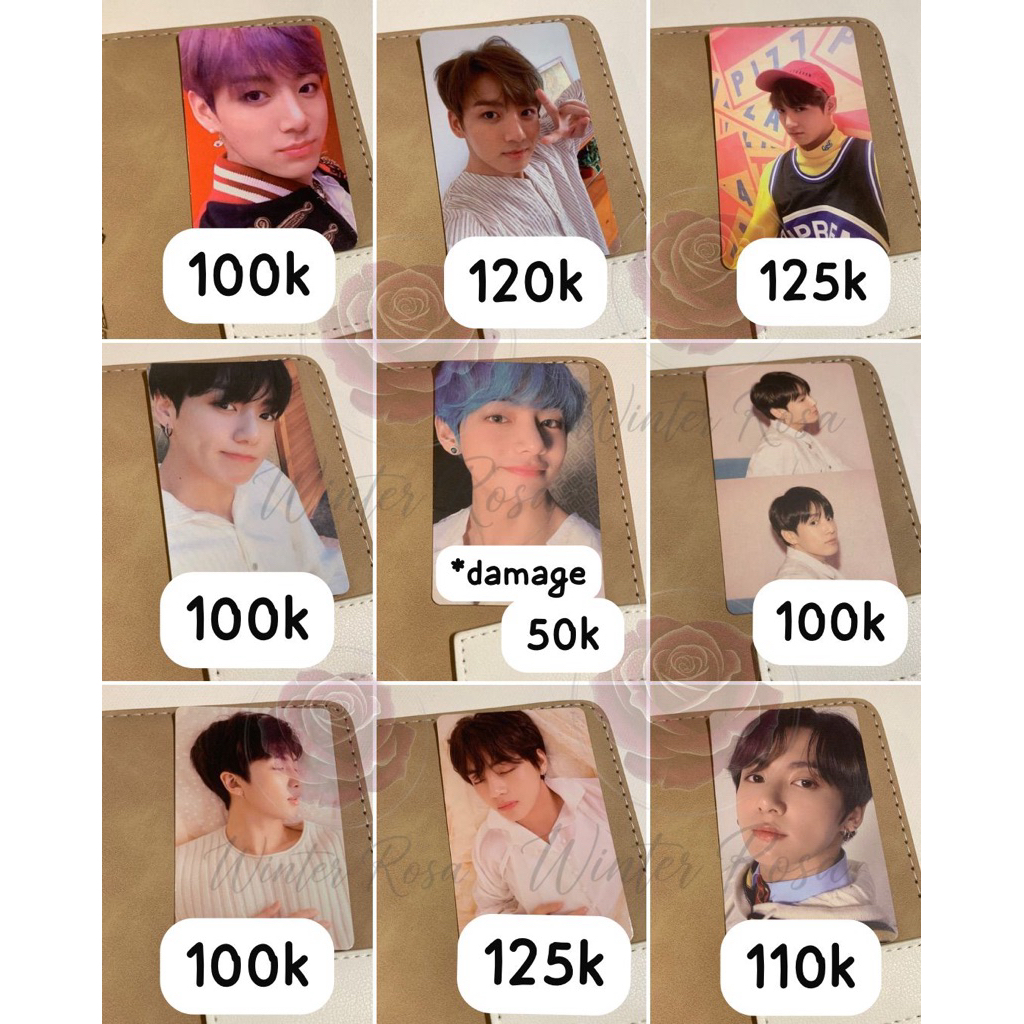 (Baca Deskripsi) SALE Photocard Pc BTS LYS Persona Mots 7 Jungkook JK Taehyung V Namjoon RM