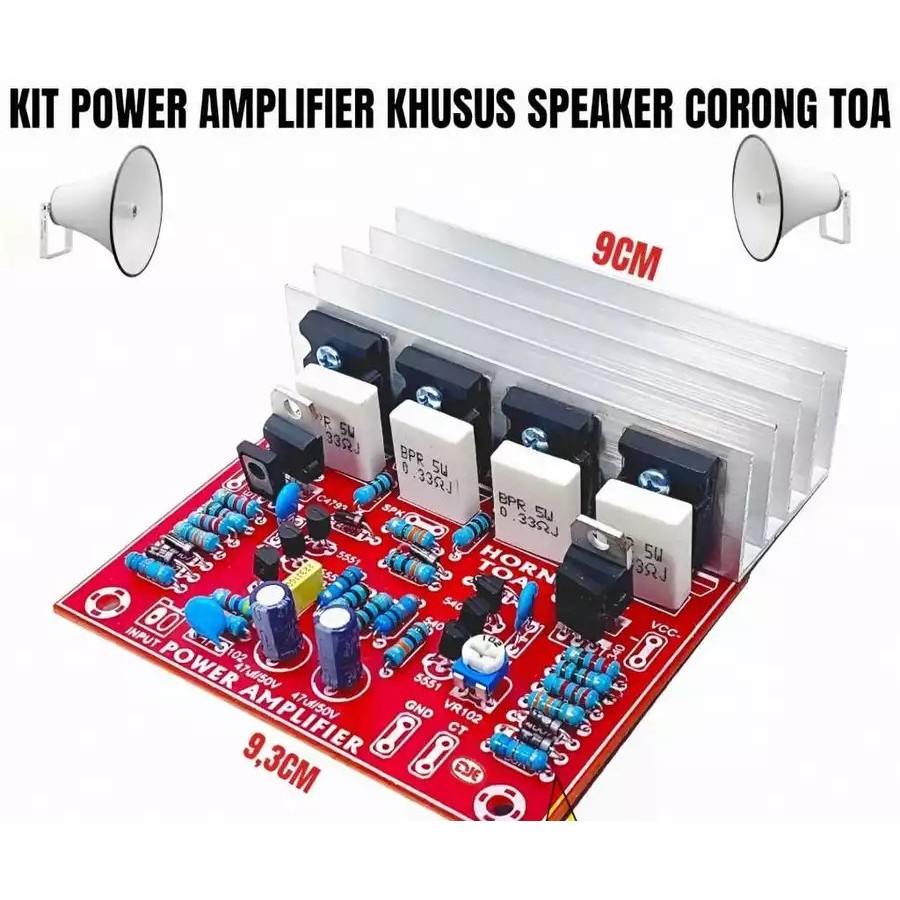 Kit Driver Khusus Power TOA Lengkap Final + Heatsink Kualitas Terbaik