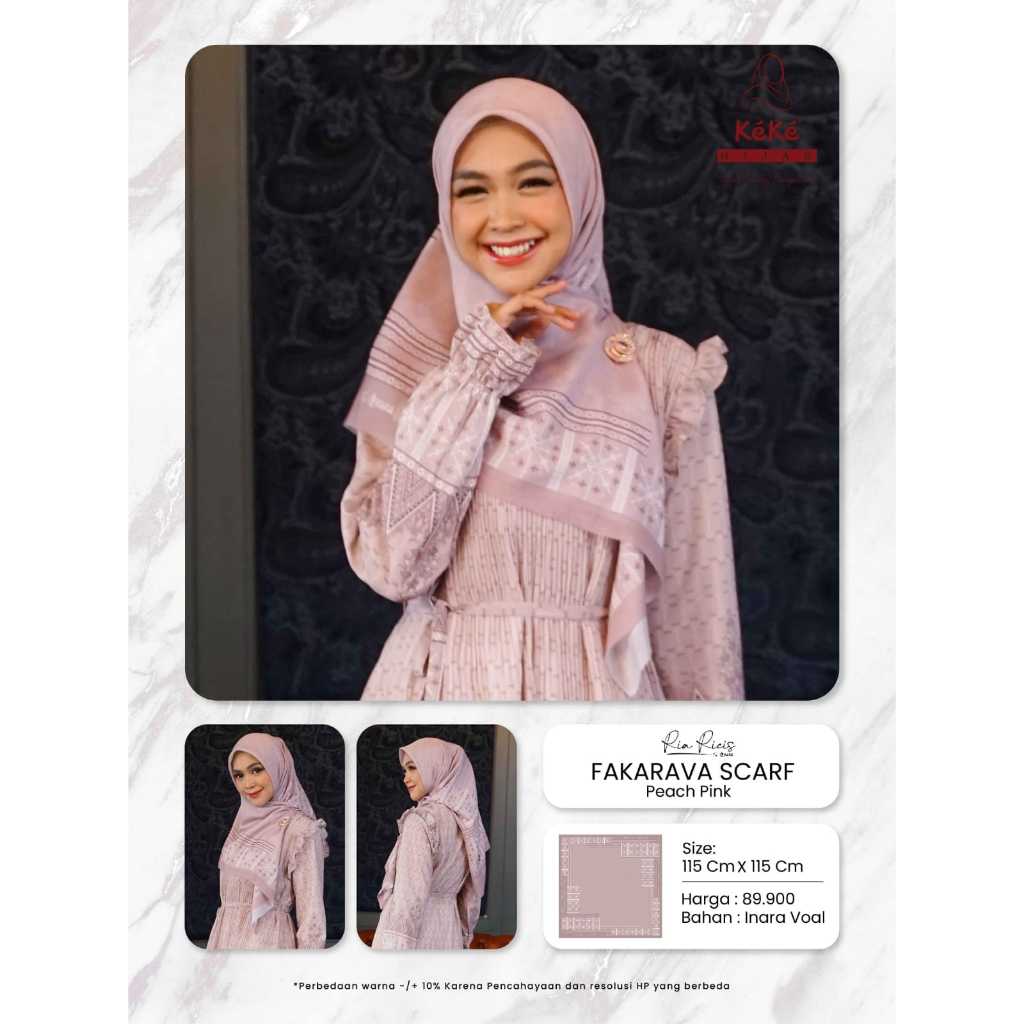 Kerudung Keke Hijab Fakarava Scraf