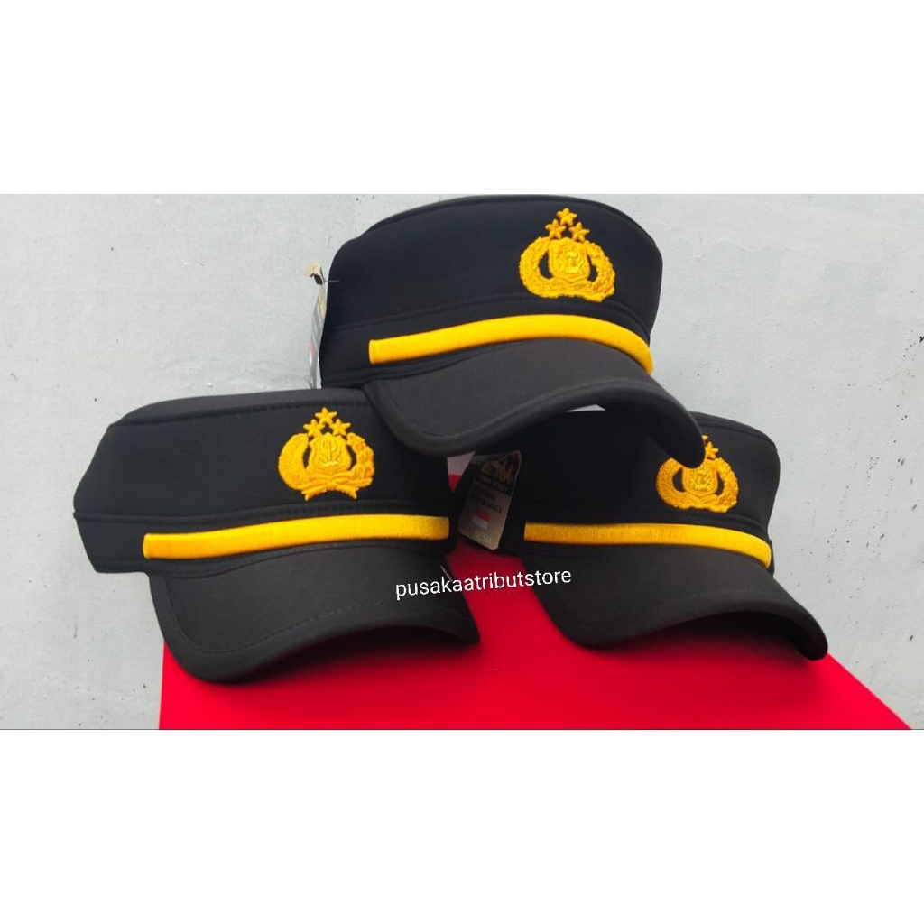 Pilkep Perwira Pama/Pilkep Komando Pama/Pilkep Pama Polri/Topi Premium/Topi merek Zona/Topi Polri Pa