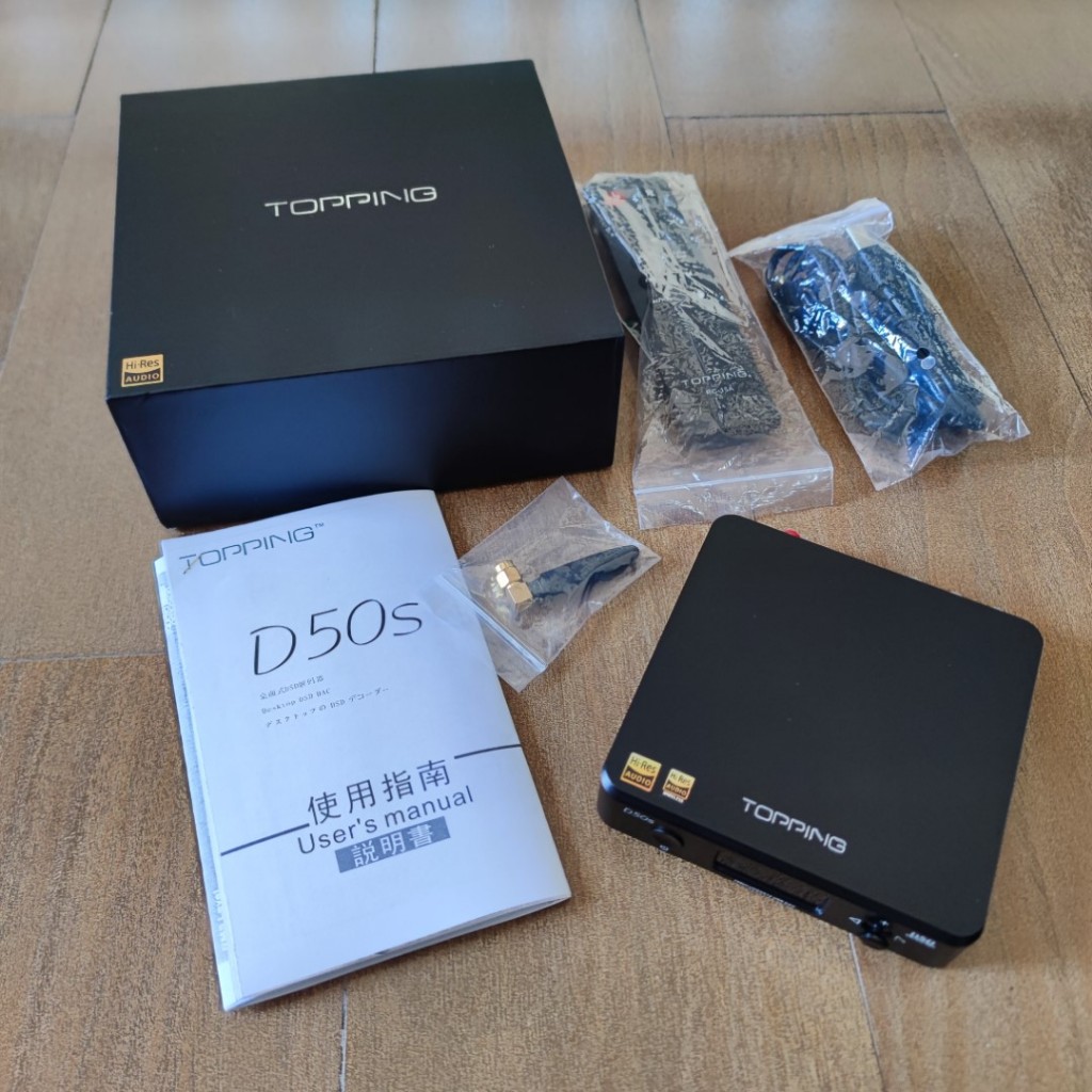 Topping D50s Pro HiFi Desktop DAC & Headphone Amplifier Bluetooth 5.0 Hitam