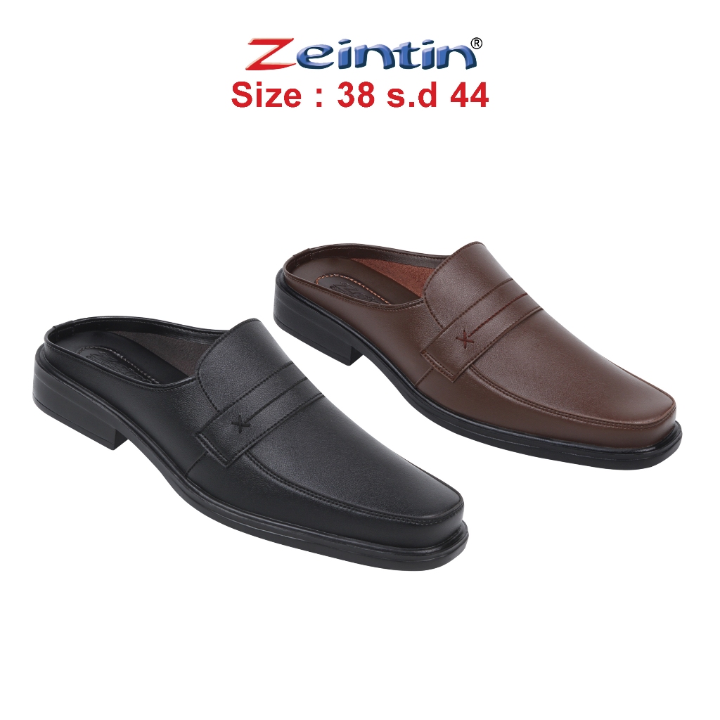 Zeintin - Sepatu Sandal Selop Pria Bustong Sepatu Tutong Bahan Sintetis Premium RD