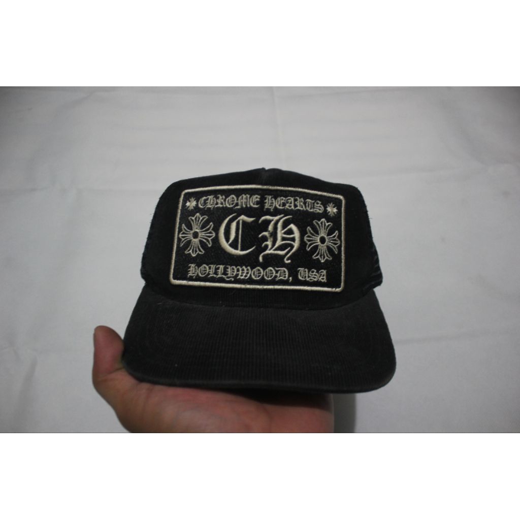 topi ch hitam Corduroy