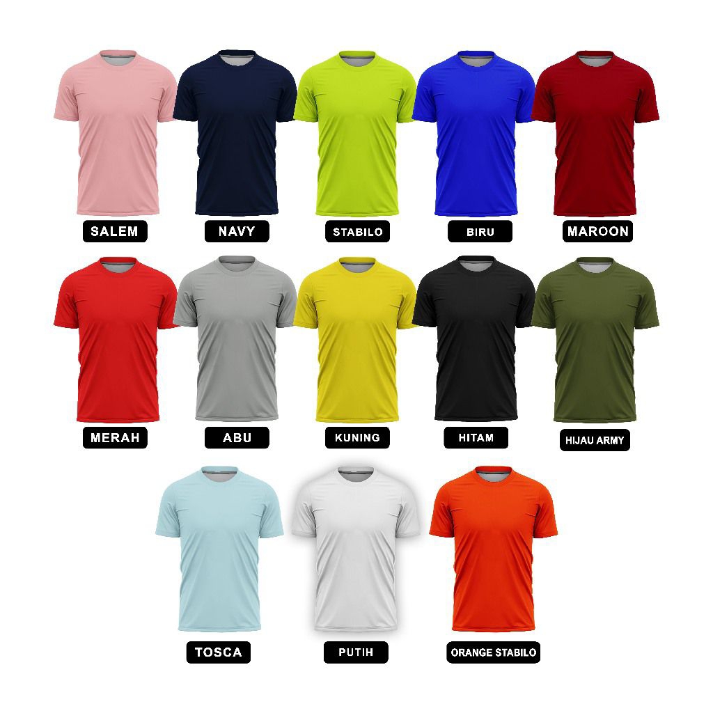 Kaos Jersey polos