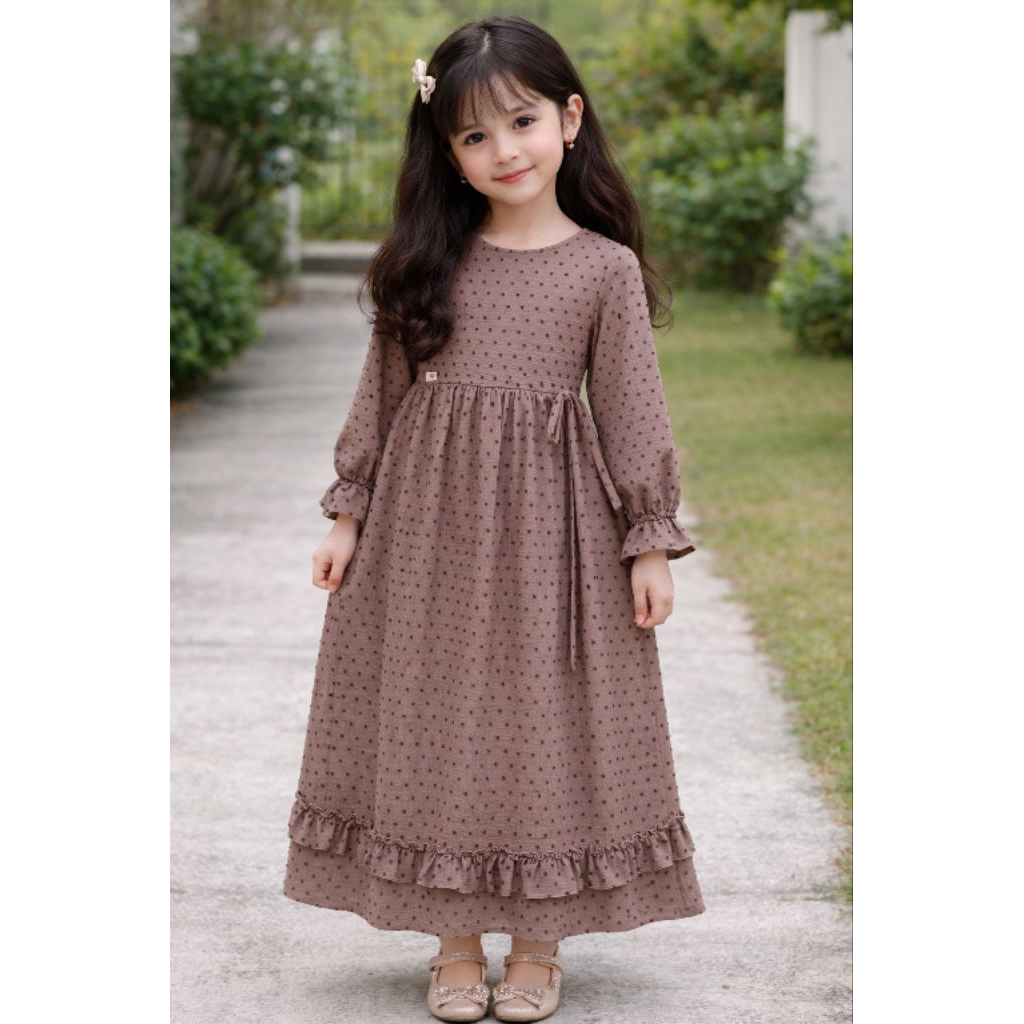 Gamis anak / gamis daily / baju daily / rekomendasi dress anak cantik dan lucu