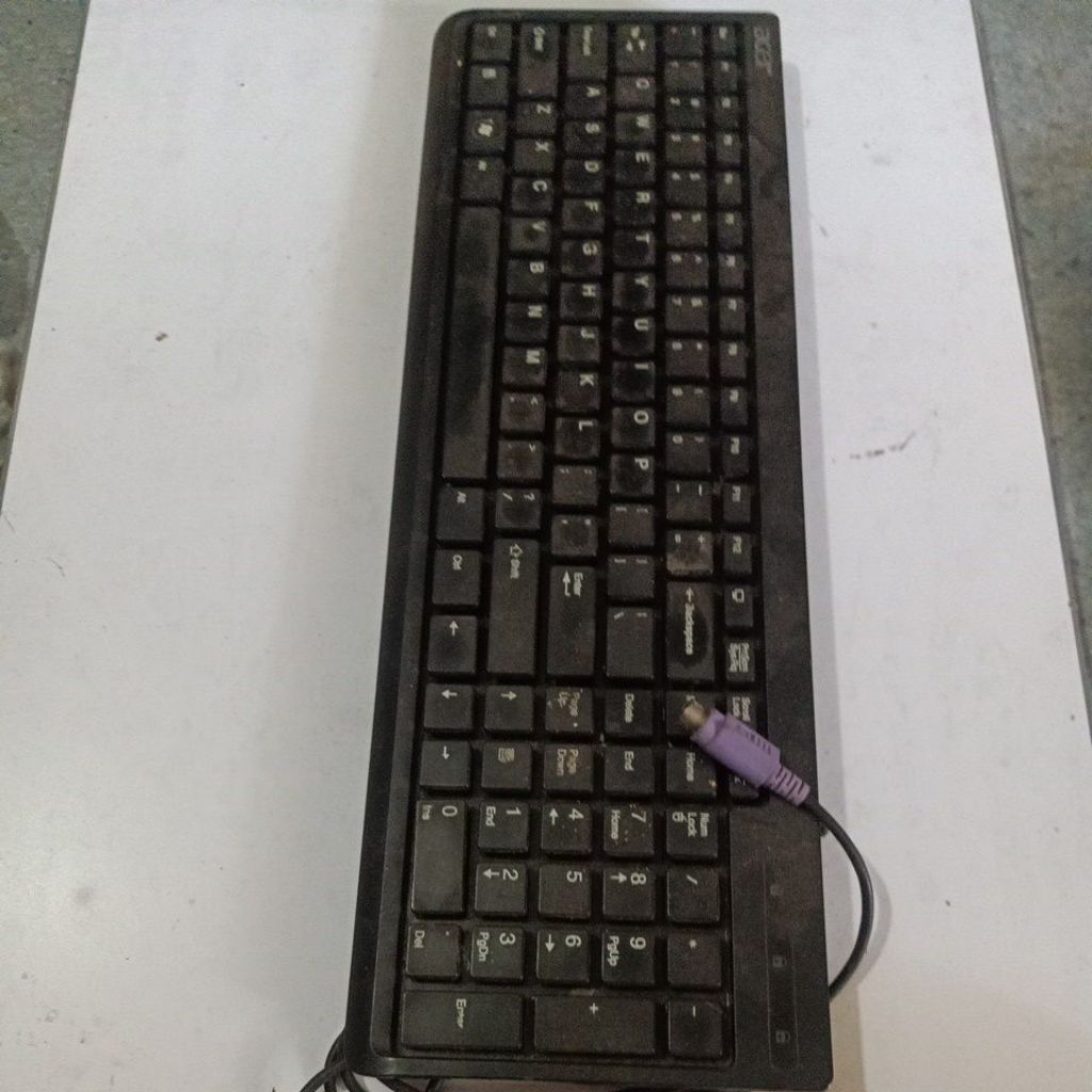keyboard mini PS2 bulet bukan USB merek Lenovo Acer Logitech dll