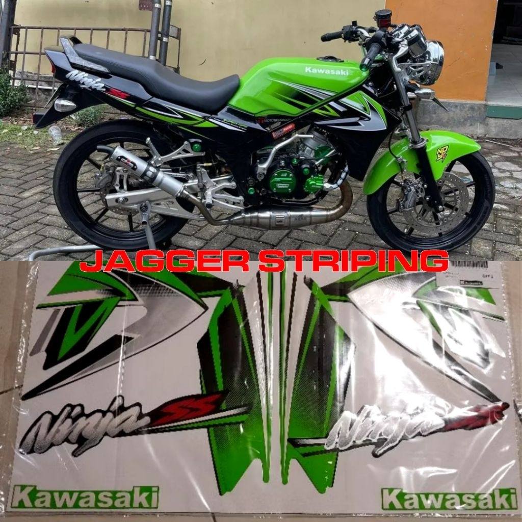 Striping sticker Ninja SS Hijau tahun 2010