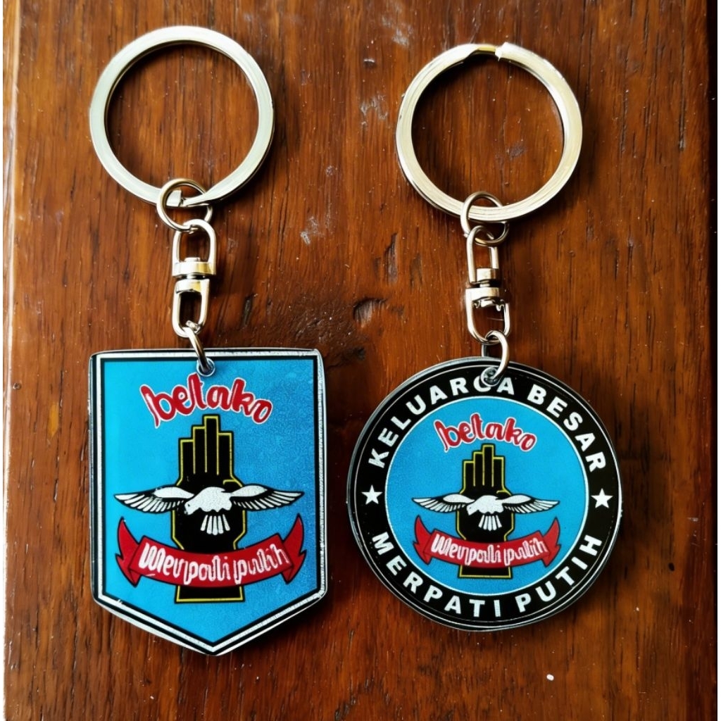 Gantungan Kunci Merpati Putih Free Sticker