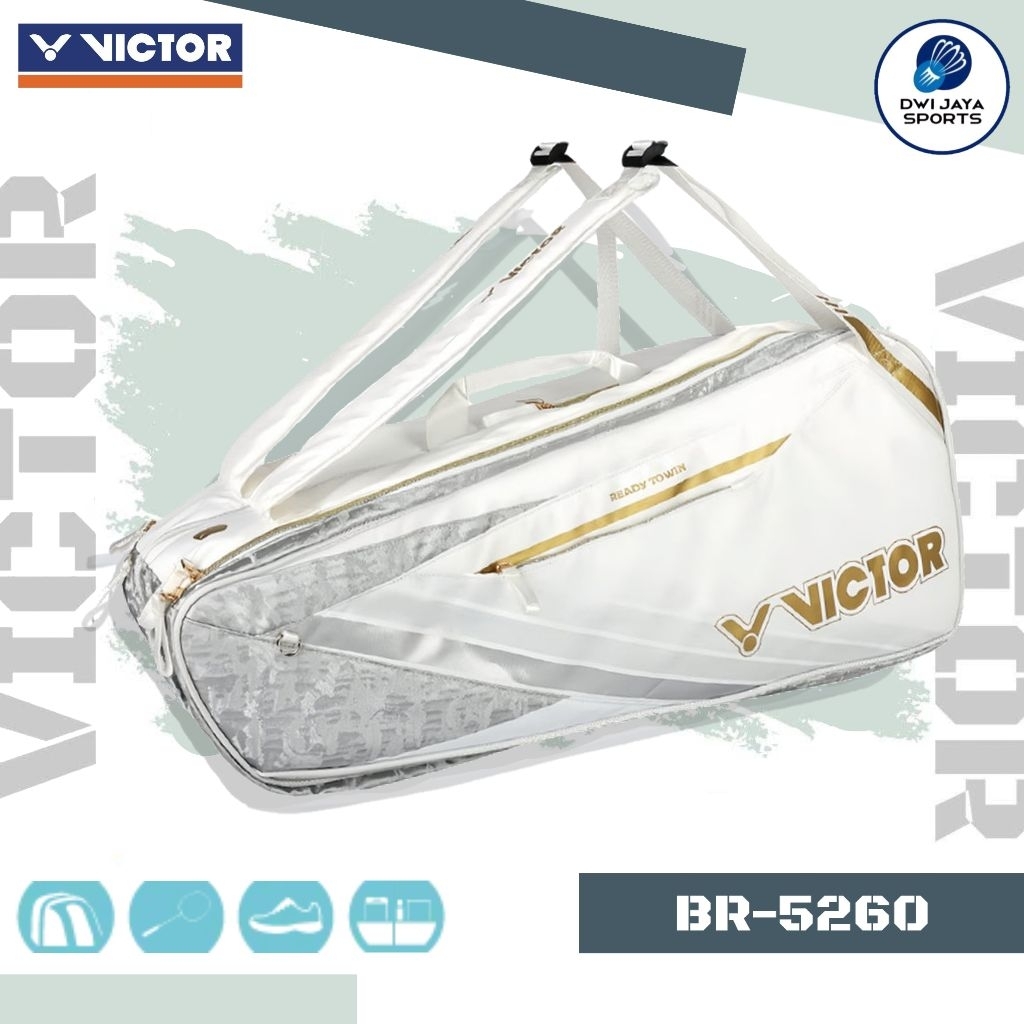 New Tas Badminton Victor Racket Bag BR-5260 AX | RACKET BAG VICTOR BR 5260