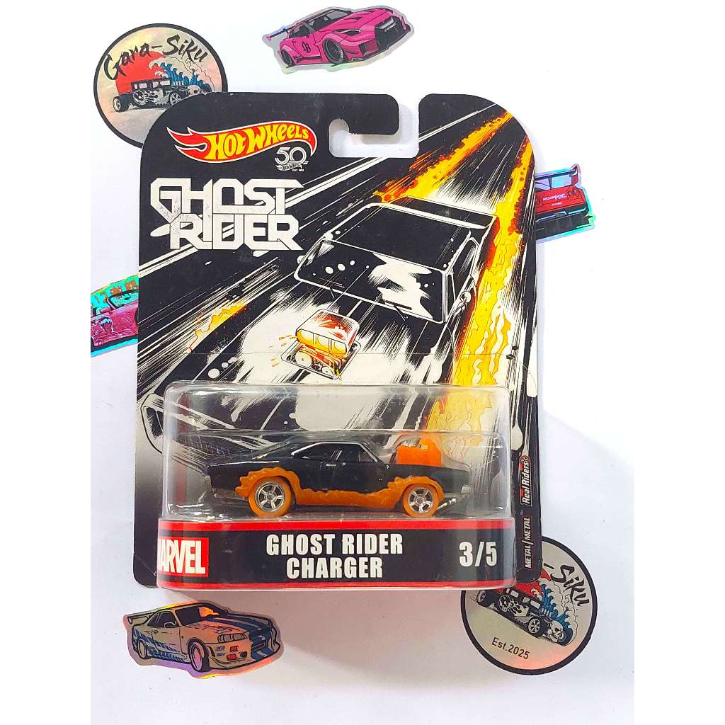 HOT WHEELS PREMIUM MARVEL GHOST RIDER CHARGER 2017  FREE PROTEKTOR
