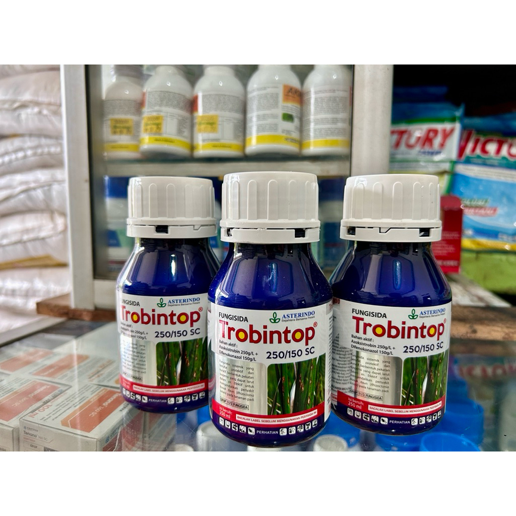 Fungisida Trobintop 400SC Fungisida sistemik kontak bahan aktif azoksistrobin dan difenokonazol