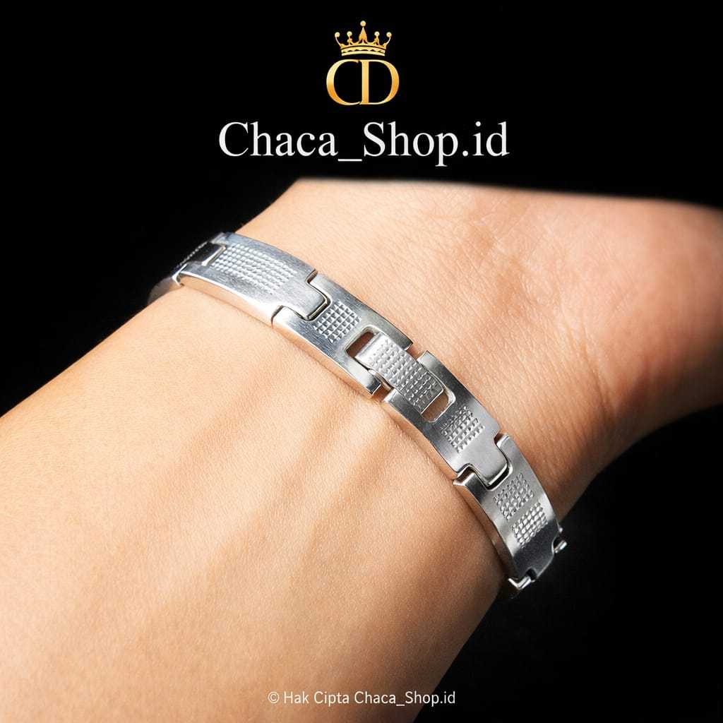 Gelang Rantai Jam Tangan | Gelang TITANIUM model Pria Wanita