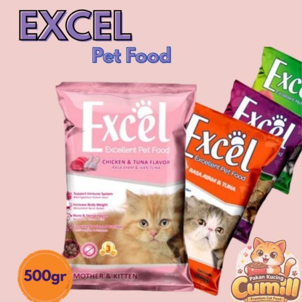 PAKAN KUCING EXCEL//PETFOOD//EXCEL