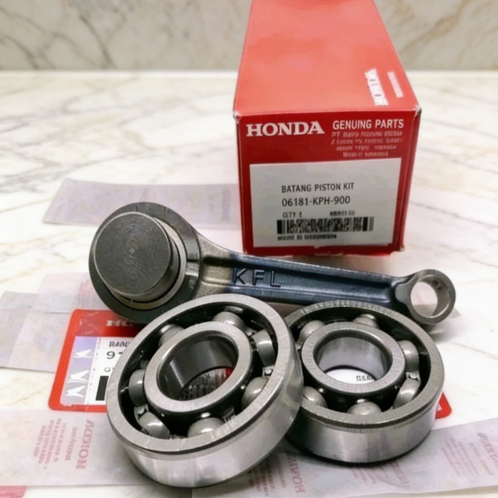 STANG SEHER KPH/KFL PLUS BEARING KRUK AS HONDA SUPRA X 125 KHARISMA Original Spare Part Motor