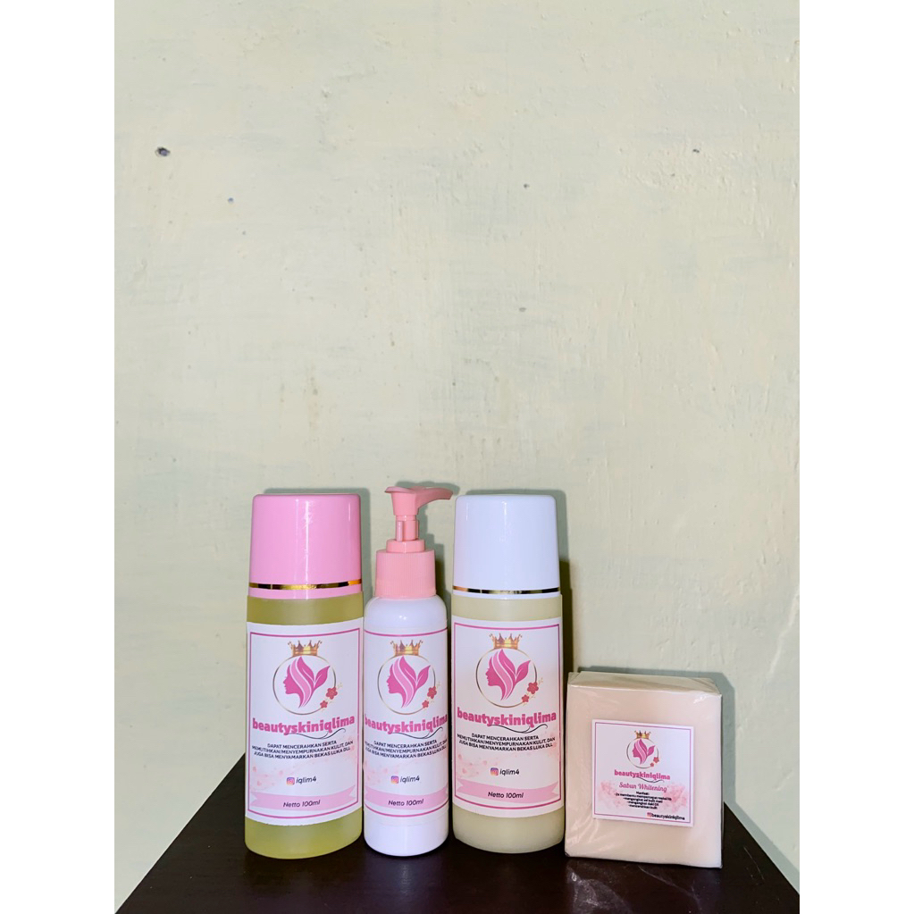 hb sepaket (hb siang +mlm + toner) combo ampuh memutihkan + sabun whitening