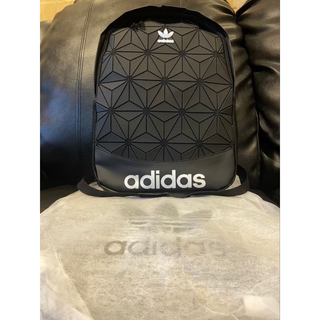 TAS RANSEL ADIDAS ISSEY MIYAKE OLD PATTERN ORIGINAL BLACK BACKPACK / RANSEL BEST SELLER BISA COD / R