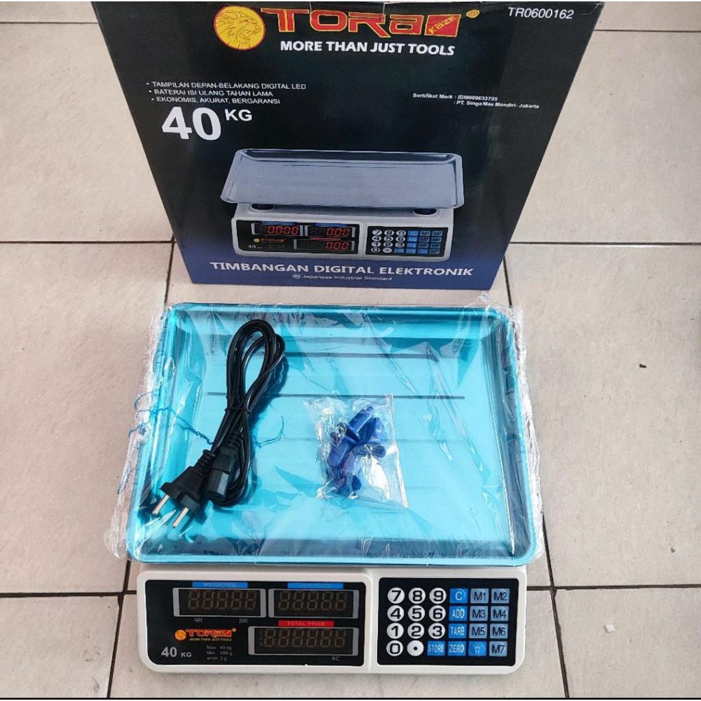 TIMBANGAN DIGITAL TORA 40KG TERMURAH