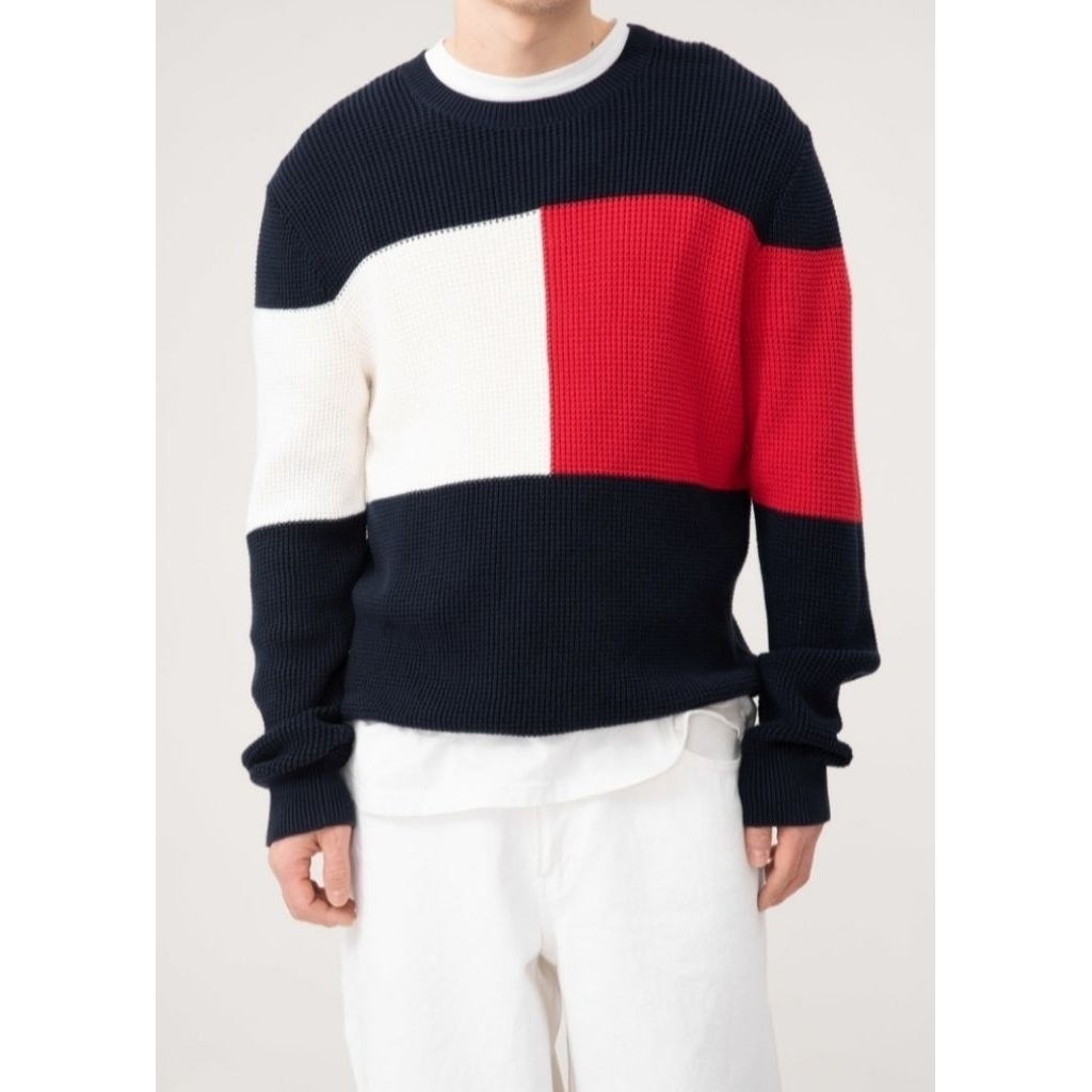 Crewneck Tommy Hilfiger Big Flag Colorblock 100% Authentic Original | Crewneck Tommy | Crewneck Tomm
