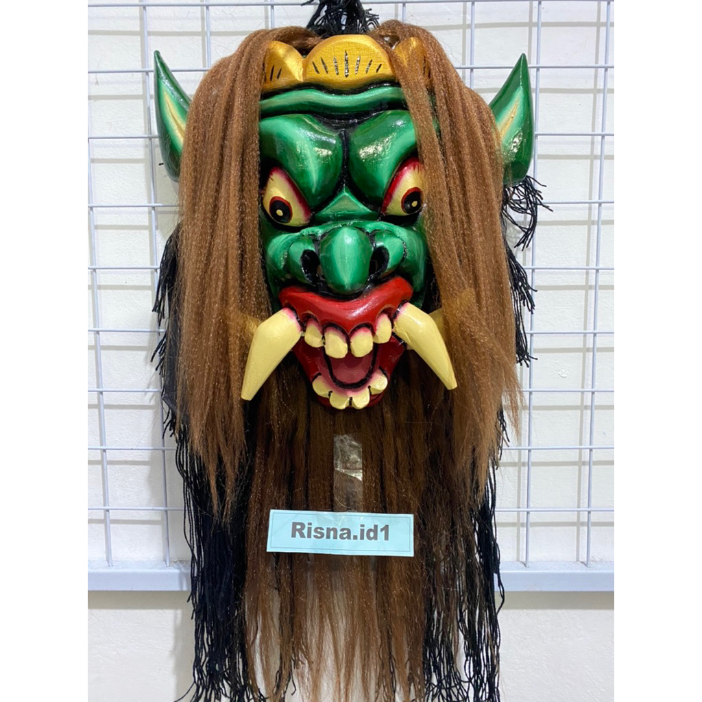 TOPENG GEDRUK KAYU SIZE M MODEL RAJA