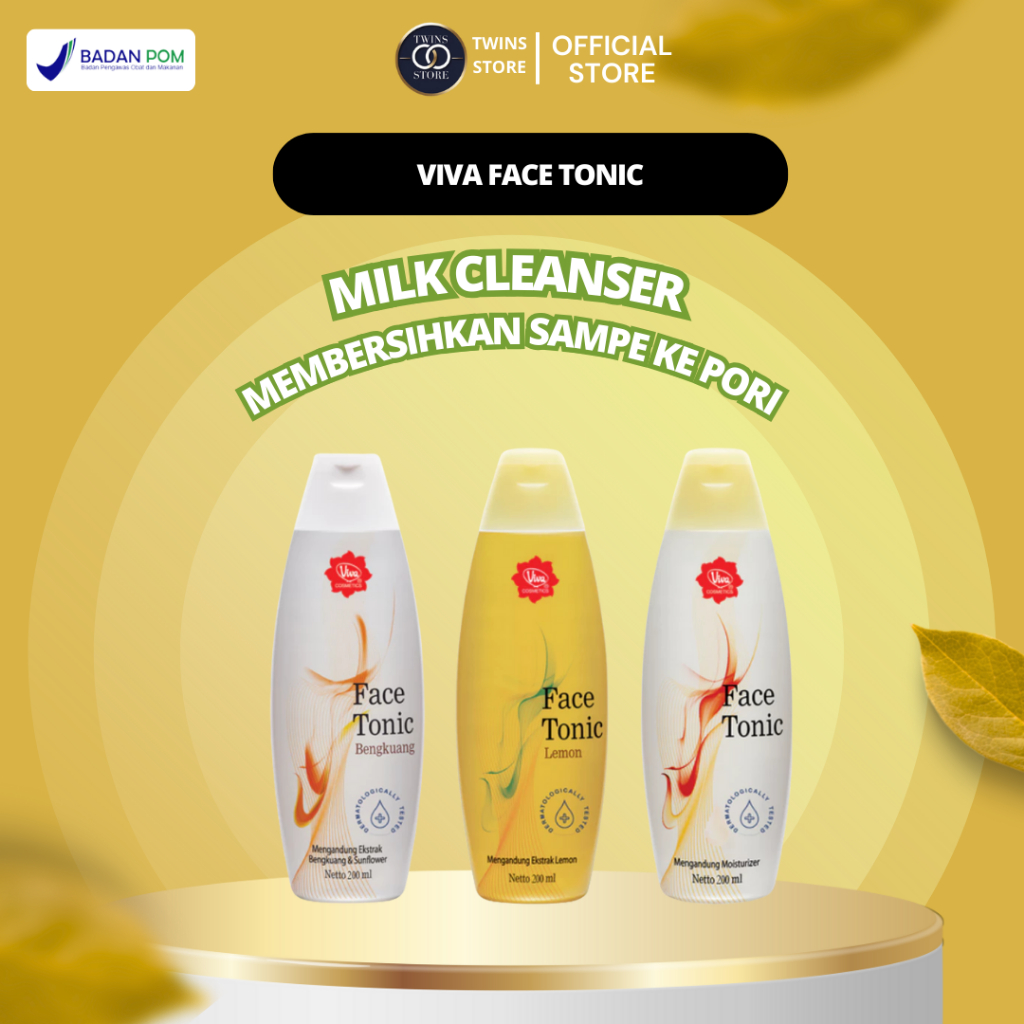 VivaFace Tonic Hydrating Toner Pelembab Wajah Kering Dan Kusam Flek Hitam Membandel Mencerahkan Bpom