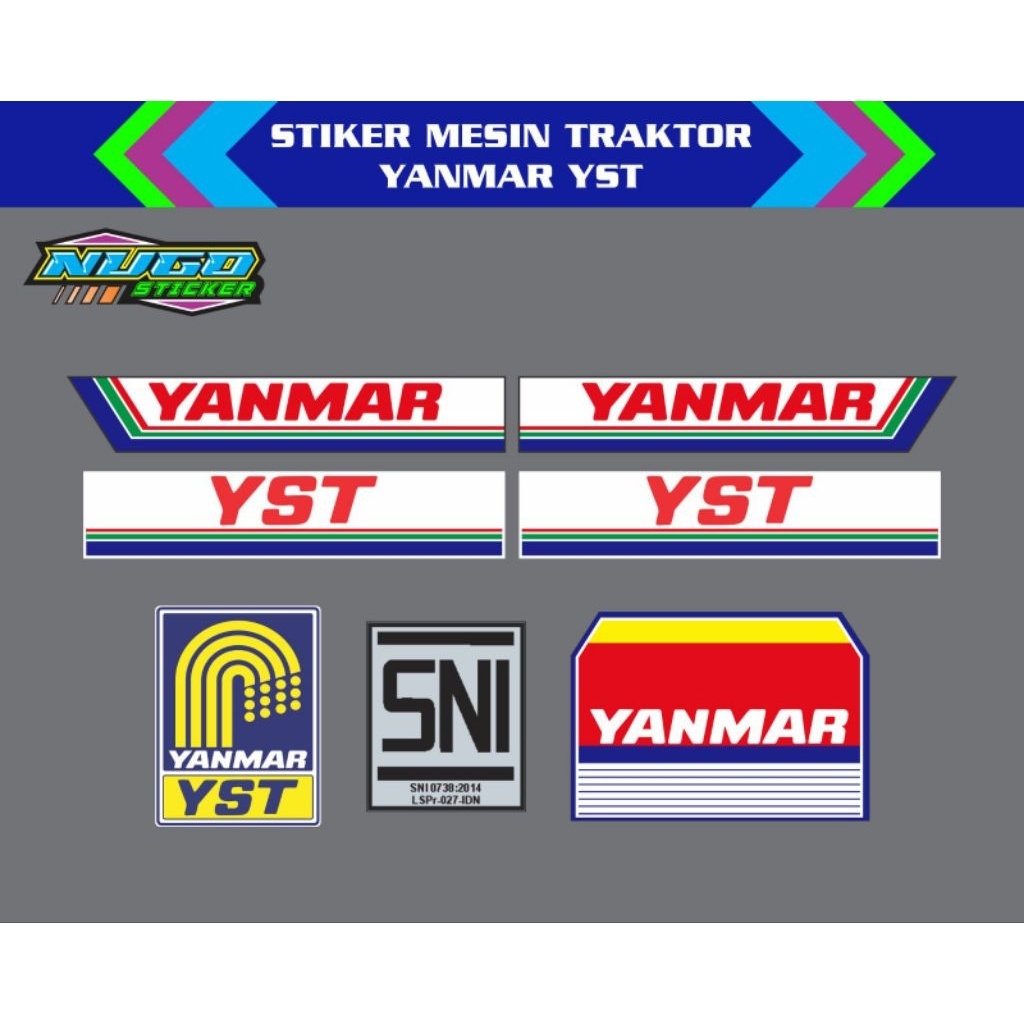 Stiker traktor tangan Yanmar YST