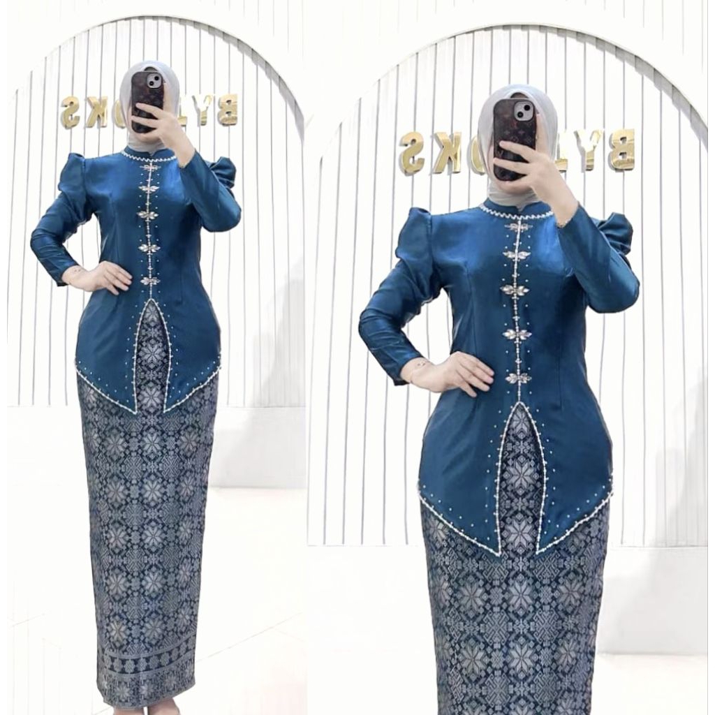 ANAYA SET KEBAYA SATIN ROK SONGKET