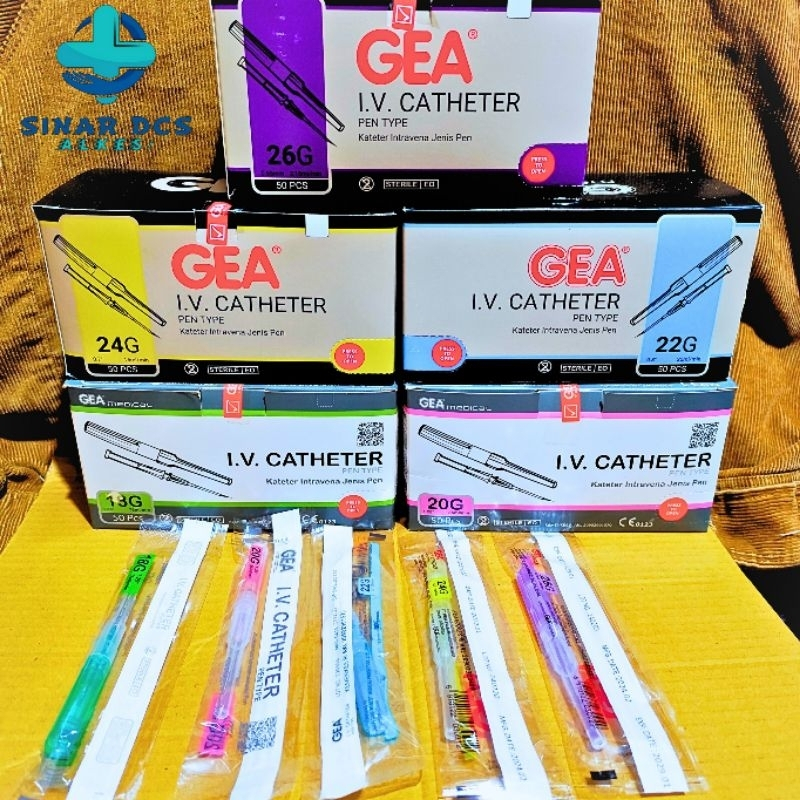 Abocath 18,20,22,24,26 Gea / Jarum Infus / IV Catheter