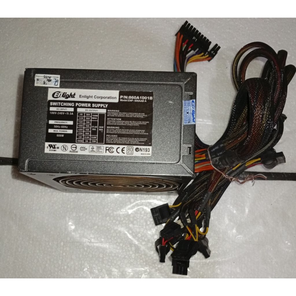 POWER  SUPPLY Enlight 600W 6PIN X2