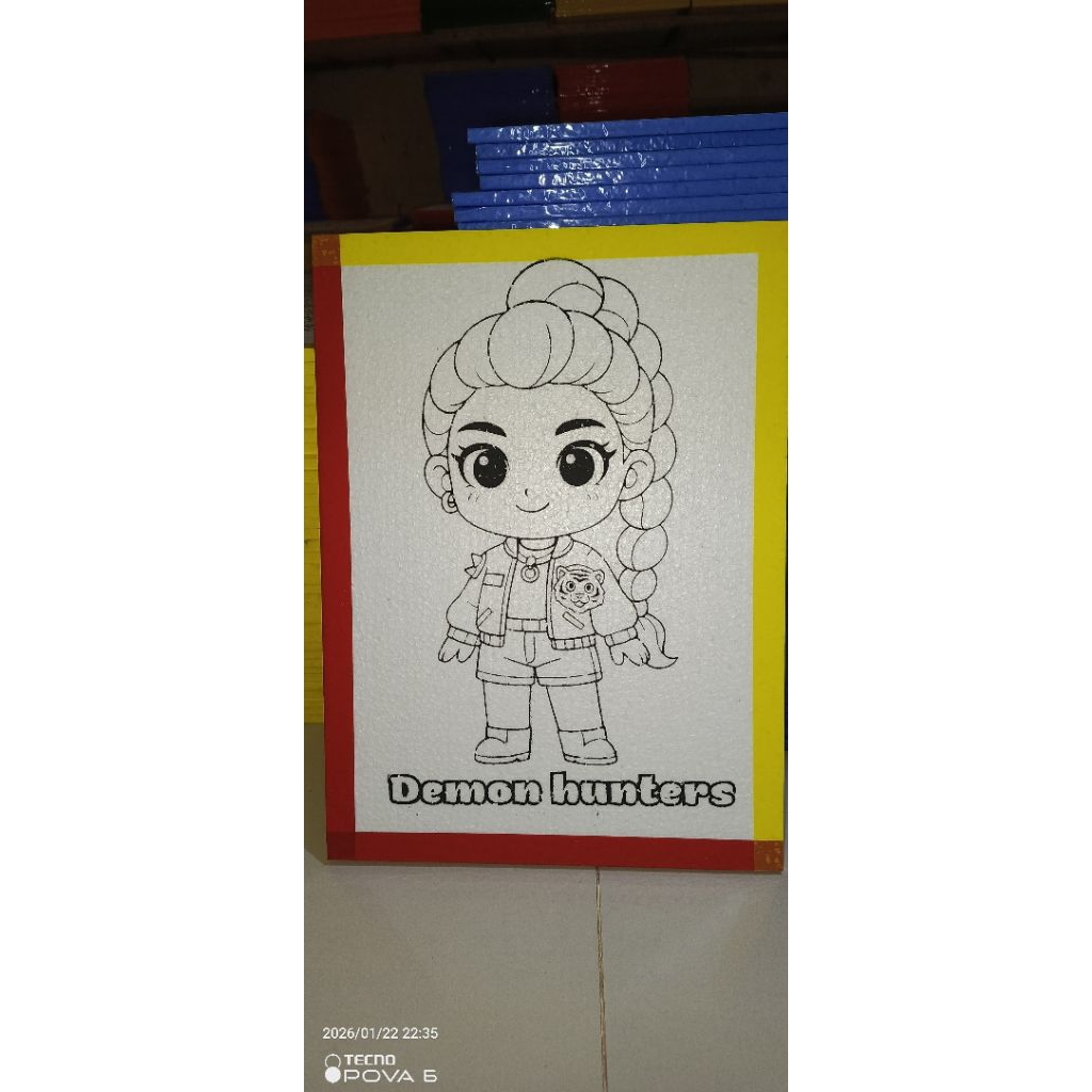 styrofoam lukis 33x45x1 / sterofoam mewarnai / styrofoam gambar