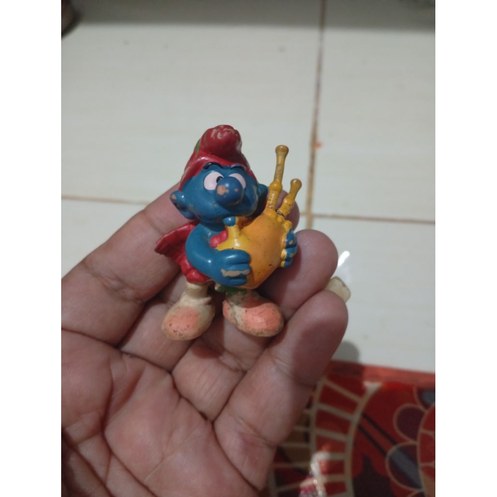 figure smurf schleich main bagpipe rare