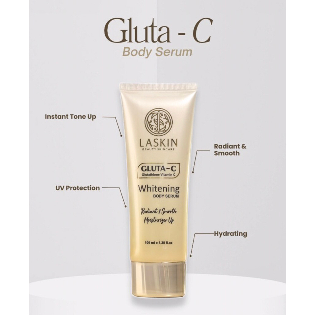 Laskin Beauty Skincare Gluta C Whitening Body Serum 100ml BPOM ..