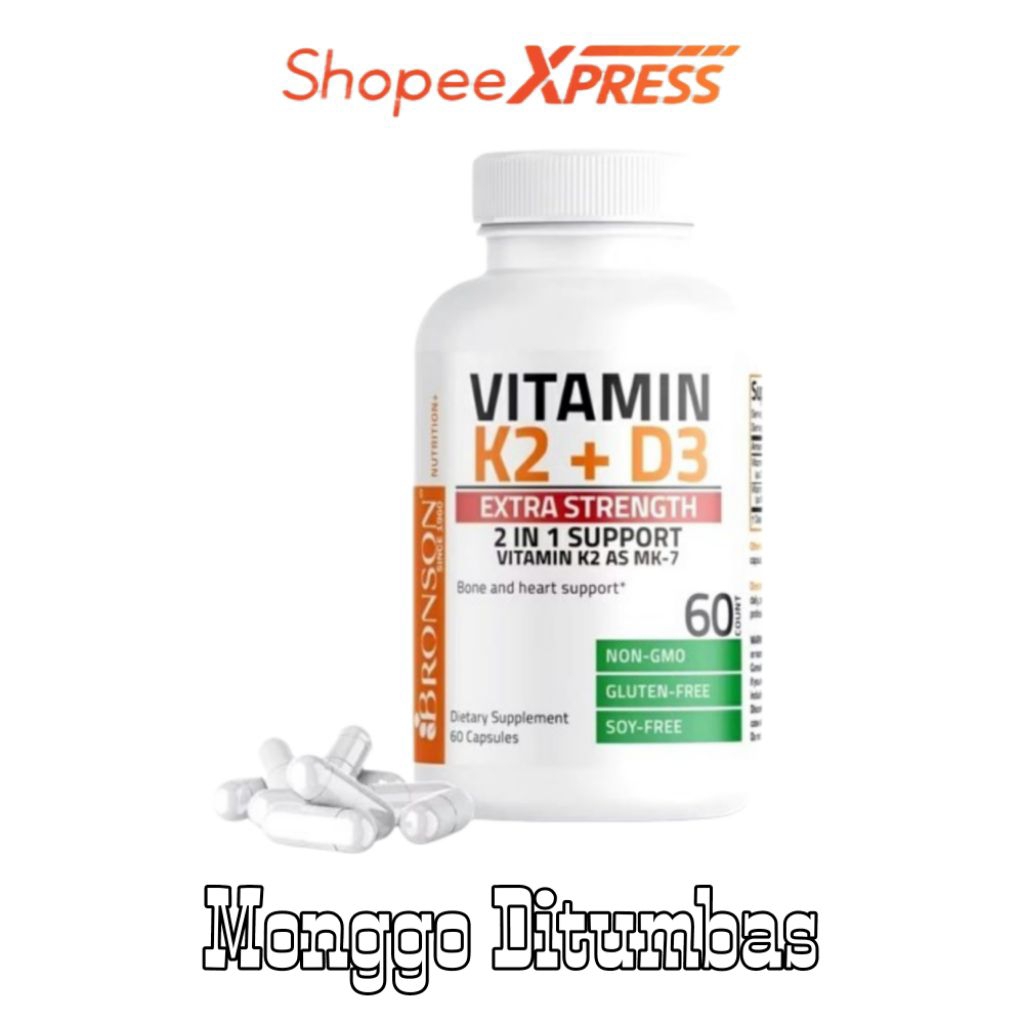 Vitamin K2 D3 Bronson 5000IU / Extra Strength 10000IU / 1000IU