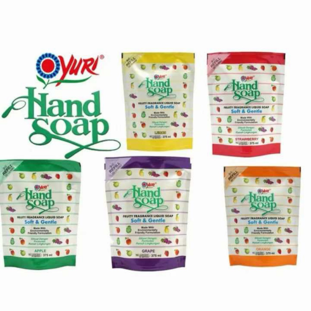 Yuri Hand Wash 375ml REFILL - sabun cuci tangan isi ulang