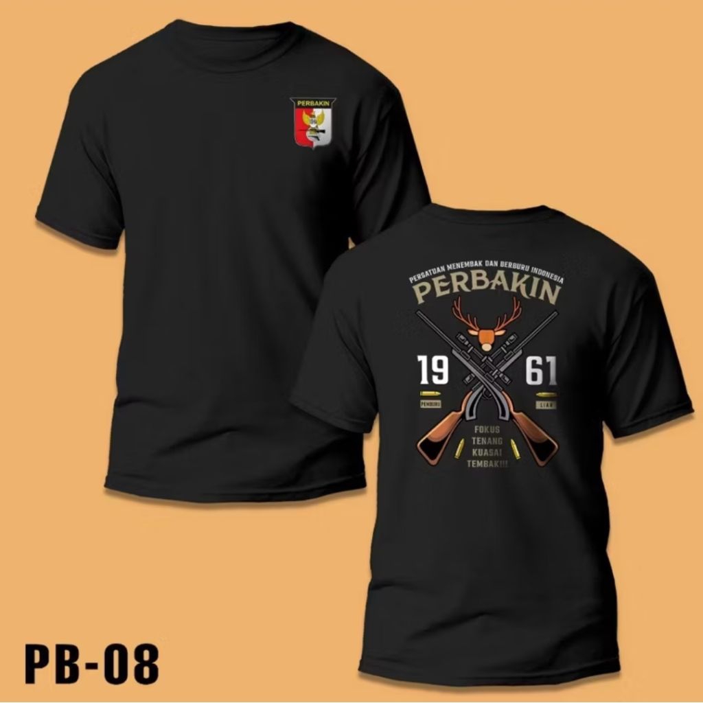 KAOS PERBAKIN X 1961 PISTOL HITAM // PERBAKIN