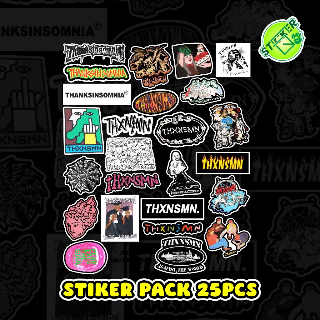 STIKER PACK THANKSINSOMNIA STIKER PACK 25PCS THXNSMN