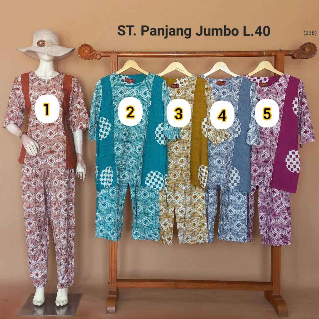 SETELAN PANJANG JUMBO PUTRI DIANA (PELANGI DASTER)