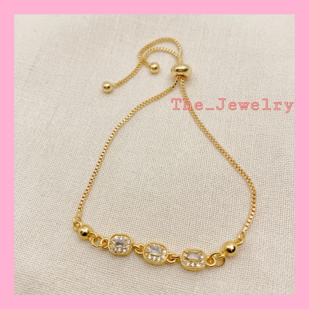 Gelang Serut Xuping model mata merah putih hitam Fashion wanita gold