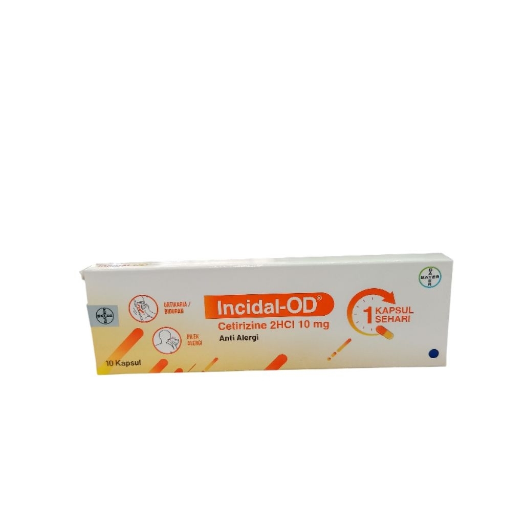 INCIDAL OD STRIP ISI 10 KAPSUL | OBAT ALERGI