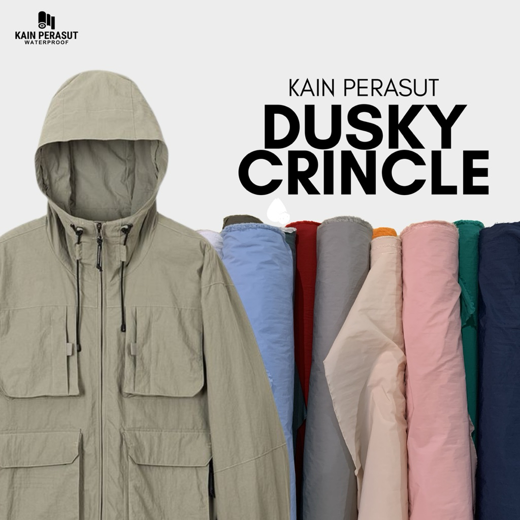 Kain Dusky Crincle Kain jaket , shortpants dll
