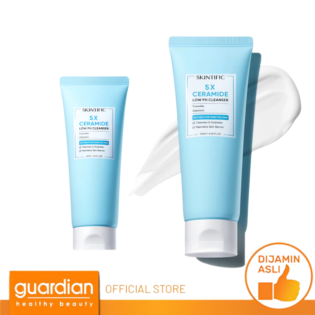 Skintific Low pH Gentle Care Cleanser - 5X Ceramide Menjaga Skin Barrier