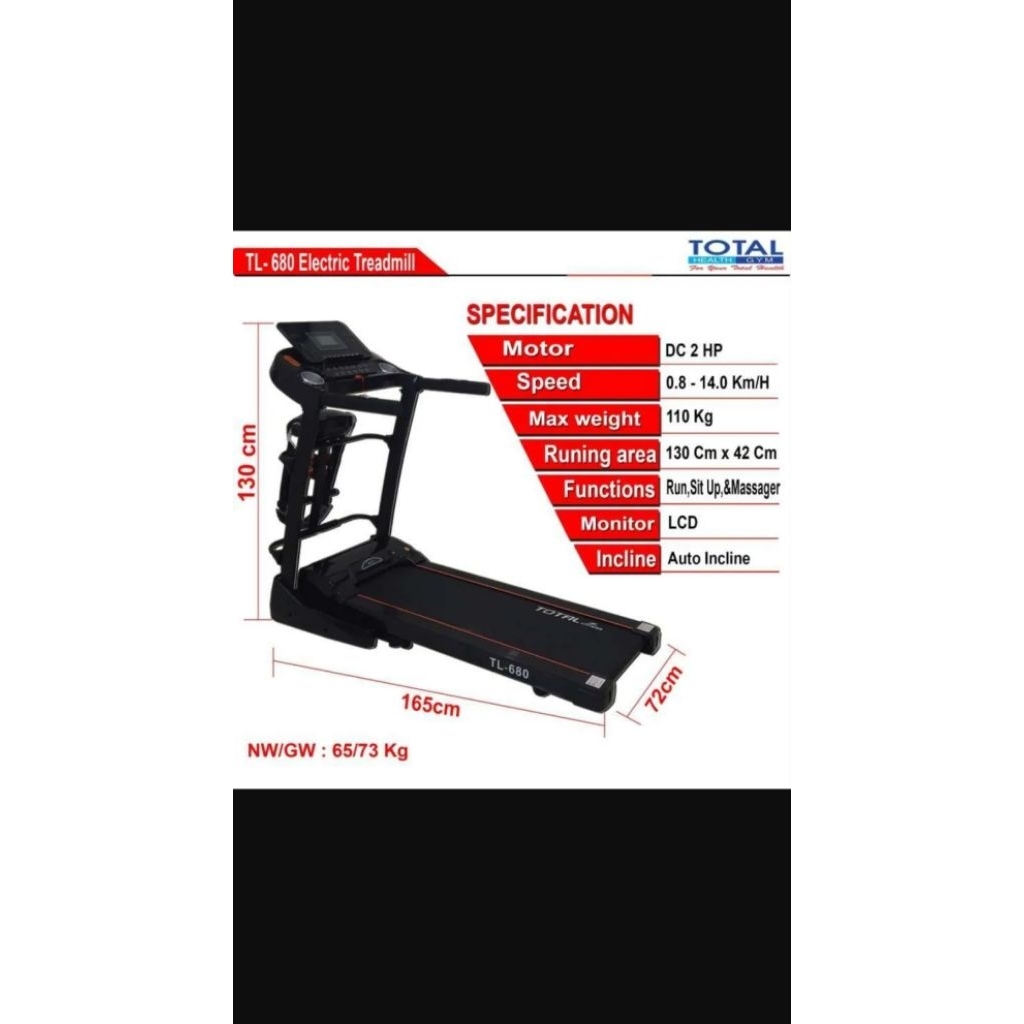 Treadmill electrik TL 680