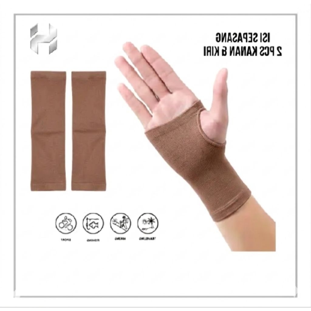 sarung tangan polos/handsock lubang jempol pendek
